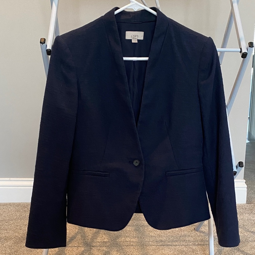 LOFT Classic Dark Blue Blazer